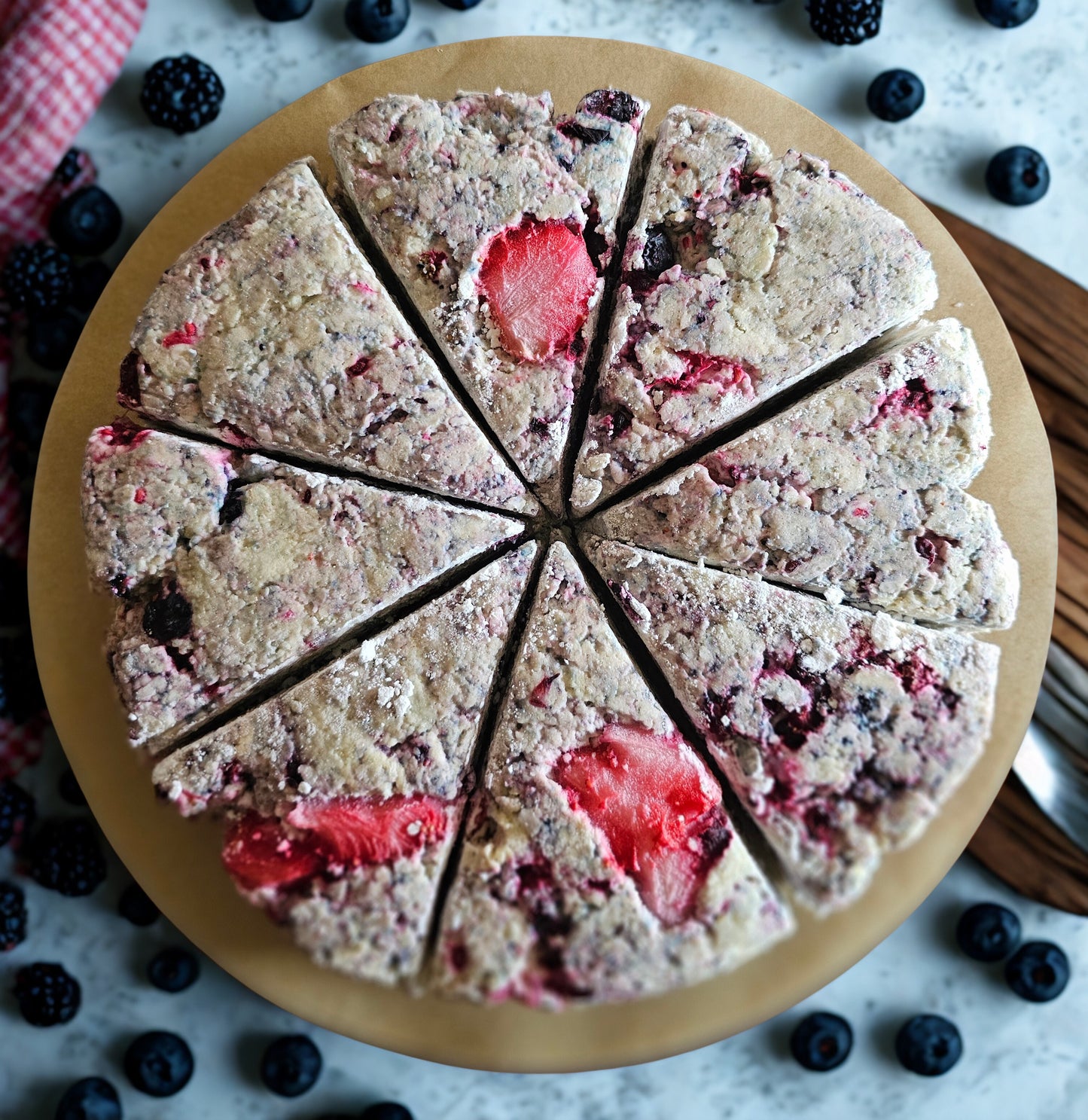 Mixed Berry Take-n-Bake Scones