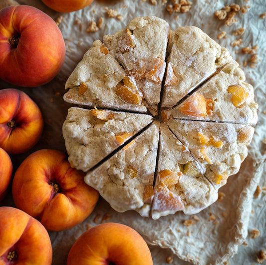 Peaches and Cream Take-n-Bake Scones