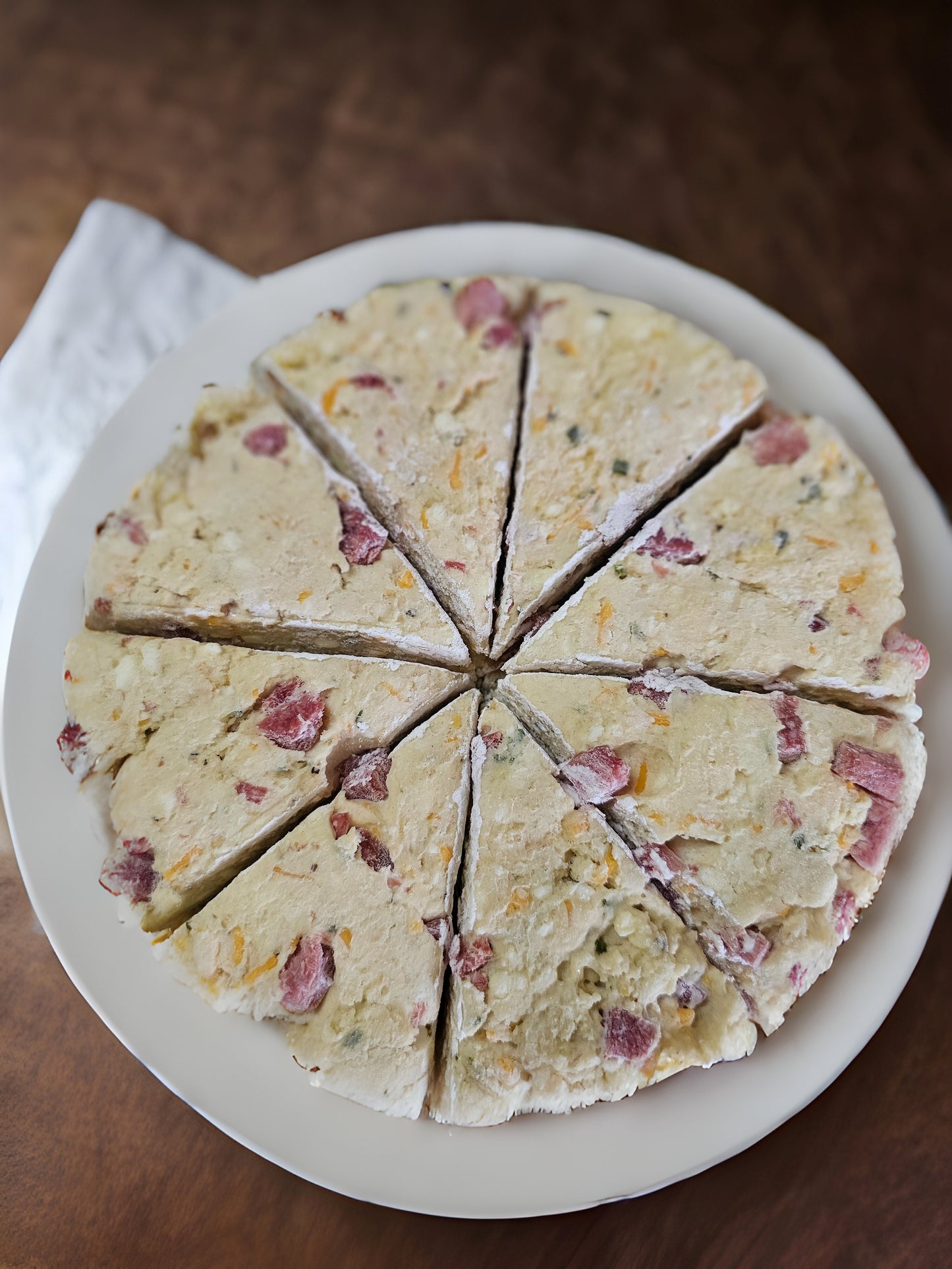 Gluten Free Ham & Cheddar Take-n-Bake Scones